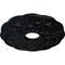 Ekena Millwork Terrones Butterfly Ceiling Medallion (Canopies up to 3 7/8"), 17 7/8"OD x 3 7/8"ID x 1"P, Jet Black CM17TSBLF - alternate 4